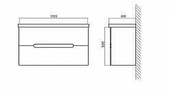 BelBagno Тумба с раковиной LUXURY 1050 Bianco Laccato Lucido – фотография-2