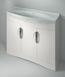 Какса-а Мебель для ванной Каприз 105 белая – фотография-2