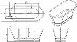 BelBagno Акриловая ванна BB35-CF36 168x78 – фотография-8