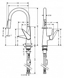 Hansgrohe Смеситель Talis S 72813000 для кухонной мойки – фотография-2