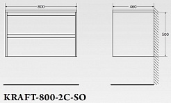 BelBagno Тумба с раковиной KRAFT 800 Pino Pasadena – фотография-5