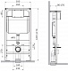 SantiLine Инсталляция для унитаза SL-01 с хромированной клавишей смыва овал – фотография-4