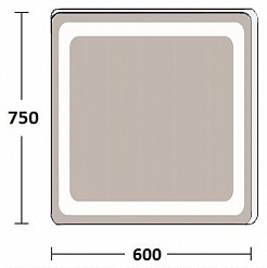 De Aqua Зеркало Смарт 6075 SMR 401 060 – фотография-2