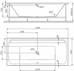 Am.Pm Каркас для ванны Inspire 2.0 180х80 W52A-180-080W-R – фотография-3