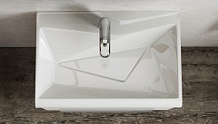 Velvex Мебель для ванной Crystal Cub 60 напольная, белая – фотография-3