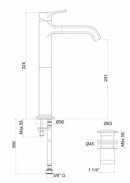 Cezares Смеситель для раковины FUSION-LSM1-A-01-W0 – фотография-2