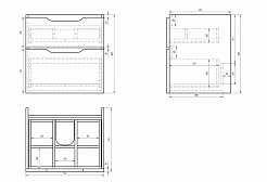 Dreja Мебель для ванны Q 60 подвесная – фотография-4