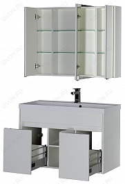 Aquanet Зеркальный шкаф "Латина 100" – фотография-3