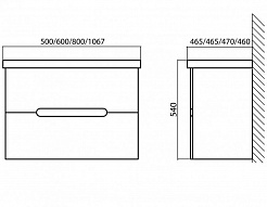 BelBagno Тумба с раковиной LUXURY/SOFT 800 Tortora Lucido, раковина SOFT – фотография-3