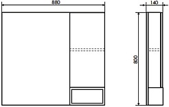 Comforty Мебель для ванной Прага 90 T-Y9378 подвесная дуб белый – фотография-16