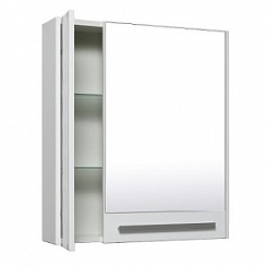 Runo Зеркало-шкаф для ванной Мира 65 белый – фотография-6