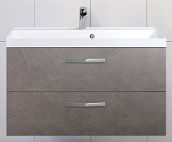 BelBagno Тумба с раковиной AURORA 900 Pietra Grigio, ручки хром – фотография-1