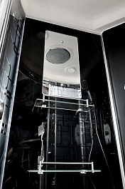Deto Душевая кабина BМ4590 LED BLACK с гидромассажем – фотография-3