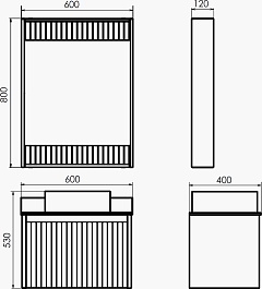 Comforty Мебель для ванной Марсель 60 подвесная белая матовая – фотография-11