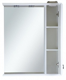 Misty Зеркало-шкаф для ванной Лувр 65 R белый – фотография-5