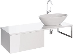 Dreja Мебель для ванной Box Line 120 подвесная белая – фотография-4