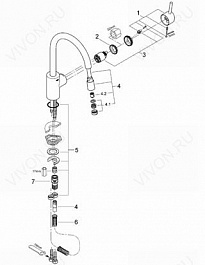 Grohe Смеситель "Concetto 32663001" – фотография-3