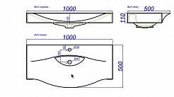 Aqwella Раковина Bergamo 1000 – фотография-2