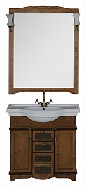 Aquanet Зеркало для ванной "Луис 90" темный орех (173221) – фотография-4