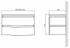 BelBagno Тумба с раковиной FORMICA 80 Tortora Lucido – фотография-8