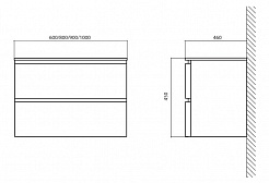 BelBagno Мебель для ванной ENERGIA 800 Bianco Lucido, подсветка – фотография-8