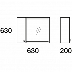  Мебель для ванной Nota 65 серая – фотография-8