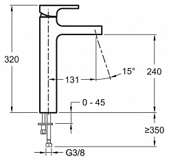 Jacob Delafon Смеситель для раковины Strayt E98340-CP – фотография-2