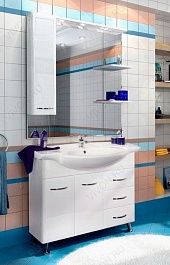 Акватон Зеркальный шкаф для ванной "Эмили 105" L – фотография-3