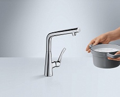 Hansgrohe Смеситель Metris Select 14883800 для кухонной мойки – фотография-3