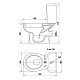 Керамин Унитаз-компакт Гранд с жестким сиденьем, двойной спуск – фотография-6