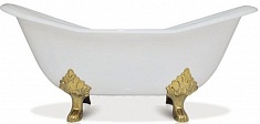 Фэма Чугунная ванна "Julietta", ножки золото, покрытие хром, золото или бронза