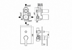 Paffoni Смеситель для душа Red RED015CR (с внутренней частью) – фотография-2