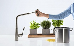 Hansgrohe Смеситель Metris Select 14884000 для кухонной мойки – фотография-4