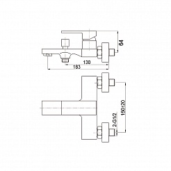 Raiber Смеситель для ванны Zuks R1602 – фотография-3