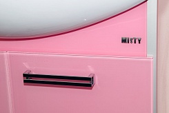 Misty Тумба с раковиной Джулия 65 подвесная розовая – фотография-7
