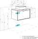 Акватон Тумба с раковиной и белой столешницей Либерти 70 Mila 40 белая/дуб эльвезия – картинка-20