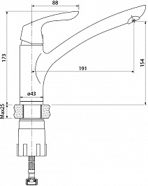 Iddis Смеситель для кухни Kitchen Line K10SB00i05 – фотография-3