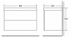 BelBagno Тумба с раковиной REGINA 800 Bianco Opaco – фотография-2