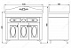 Водолей Мебель для ванной "Изабель 100" F-1 красная – картинка-11
