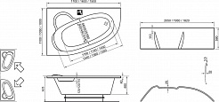 Ravak Акриловая ванна Asymmetric 160 L – фотография-2