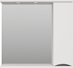 Misty Мебель для ванной Атлантик 80 R 2 ящика белая – фотография-6