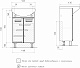 Volna Тумба под раковину Joli 50.2D белая – фотография-12