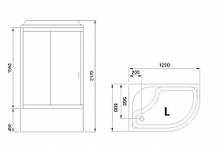 Royal Bath Душевая кабина RB 8120BK6-BT-CH-L – фотография-3