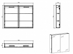 BelBagno Мебель для ванной ANCONA-N 900 Rovere Bianco, подсветка – фотография-5