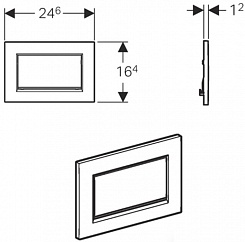 Geberit Кнопка смыва Sigma 30 115.893.KX.1 – фотография-2