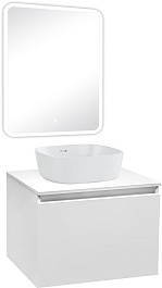 Runo Мебель для ванной Бари 60 Bella подвесная белая – фотография-1