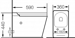 Grossman Унитаз приставной Impuls GR-PR-5501 белый – фотография-8