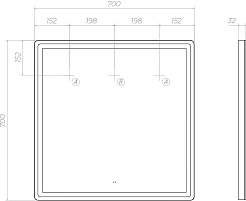 Vigo Мебель для ванной Geometry 700-0-1 подвесная белая – фотография-21