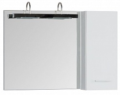 Aquanet Зеркало для ванной "Данте 60" (1 навесной шкафчик R) – фотография-1