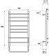 Point Полотенцесушитель электрический Сатурн П8 500x800 PN90858 хром – фотография-8